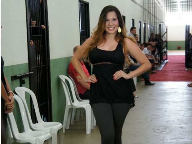 Parvati Sai Gómez Sanchez tem 23 anos e é modelo na Venezuela (Foto: Fabiula Wurmeister/G1)