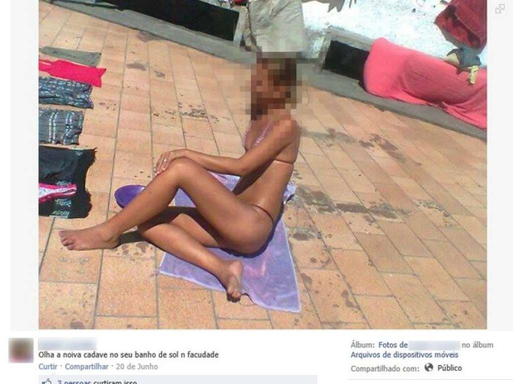 presas no facebook tomando sol