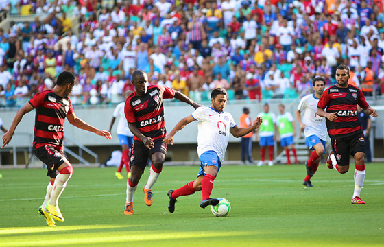 Bahia poderá até perder por um gol de diferença no segundo jogo (Foto: Arena Fonte Nova)