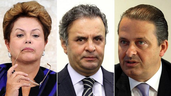 Dilma segue na frente de Aécio Neves e Eduardo Campos nas pesquisas eleitorais | FOTO: Reprodução |