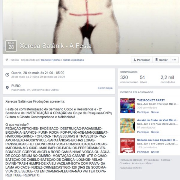 Xereca satânik mulheres costuram vagina em festa universitária com drogas e orgias festa_uff_facebook