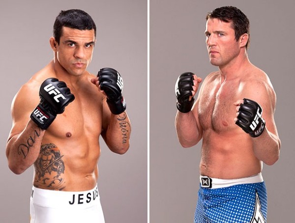 Vitor Belfort substitui Wanderlei Silva e enfrenta Chael Sonnen no UFC 175, em 5 de julho (Foto: Editoria de arte)