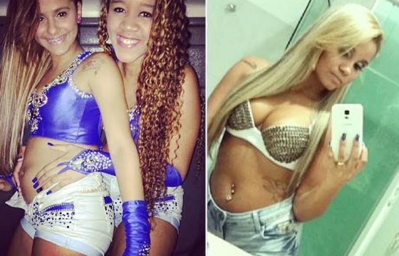 À esquerda: Renatinha, de 13 anos; à direita: Karol, de 17 anos