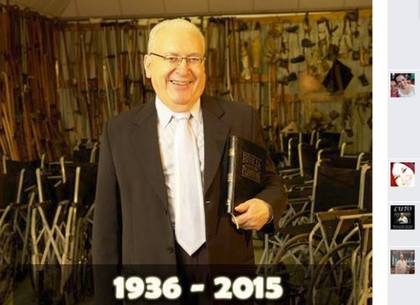 David Miranda, fundador da Igreja Pentecostal Deus é Amor, morreu aos 79 anos (Foto: Reprodução/Facebook)