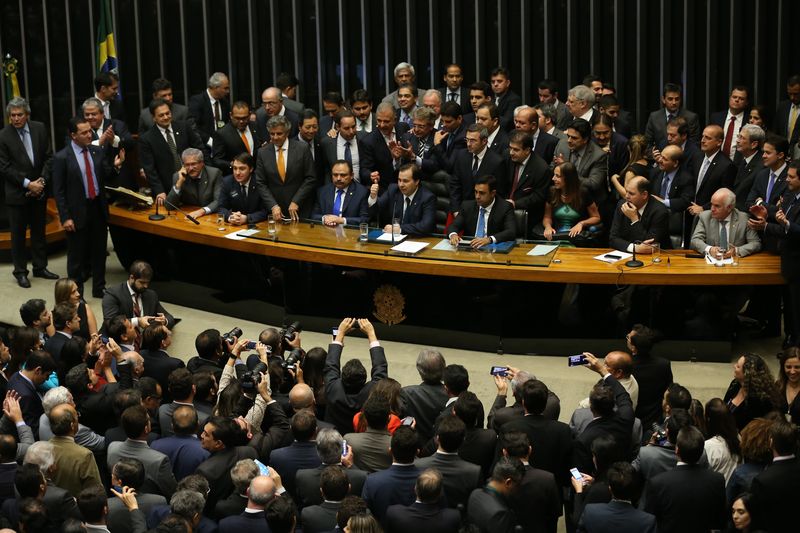 Brasília - O deputado Rodrigo Maia (DEM-RJ) foi eleito presidente da Câmara dos Deputados, com 285 votos. (Fabio Rodrigues Pozzebom/Agência Brasil)