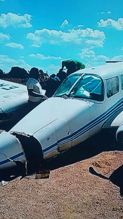 Aeronáutica vai apurar as causas do acidente (Foto: Leitor #AnB)