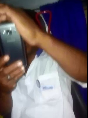Jovem gravou vídeo em que mostra cobrador (Foto: Natália dos Santos Ramos/Arquivo