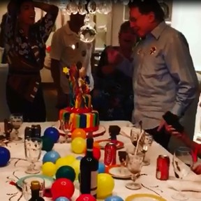 Silvio Santos comemora aniversário