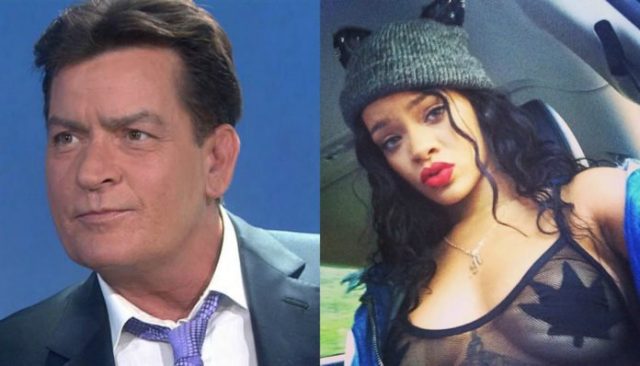 Charlie Sheen ofende cantora Rihanna em programa de TV