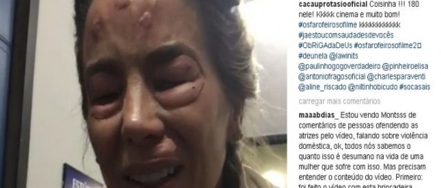 Danielle Winits 'brinca' que sofreu agressão de André Gonçalves