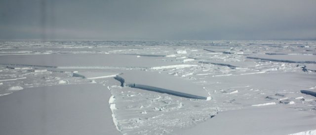 Iceberg gigante se desprende de plataforma na Antártida