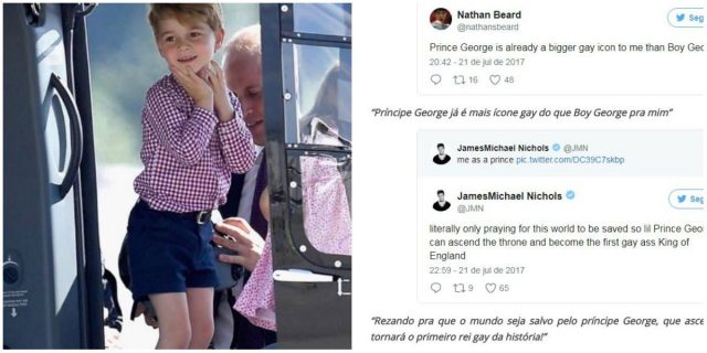 Príncipe George, de 4 anos, é chamado de 'reizinho gay' na web