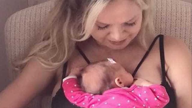 Eliana comemora primeira semana da filha Manuela: 'Sonho'