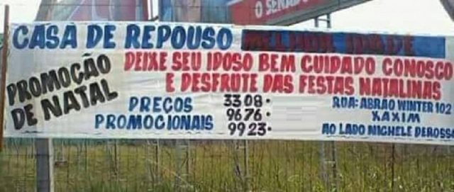 MP investiga 'promoção' para quem deixasse idoso em casa de repouso no Natal