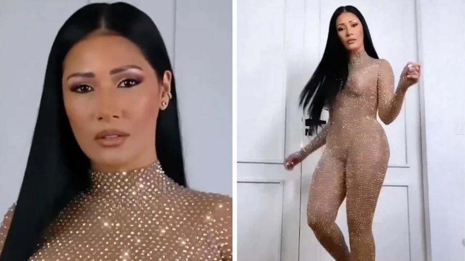 Aos 40 anos, Simaria surpreende com look transparente: 'Perfeita'