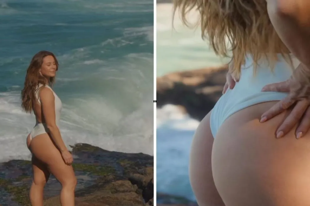 Paolla Oliveira surge sensualizando em vídeo na praia e bomba na web