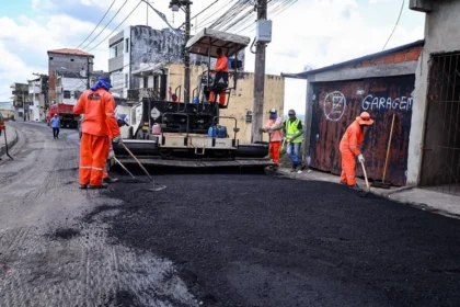 Candeias em obras: ladeira do cruzeiro recebe novo asfalto