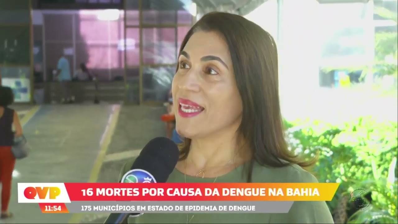 16 mortes por dengue na Bahia; 175 municípios em epidemia.