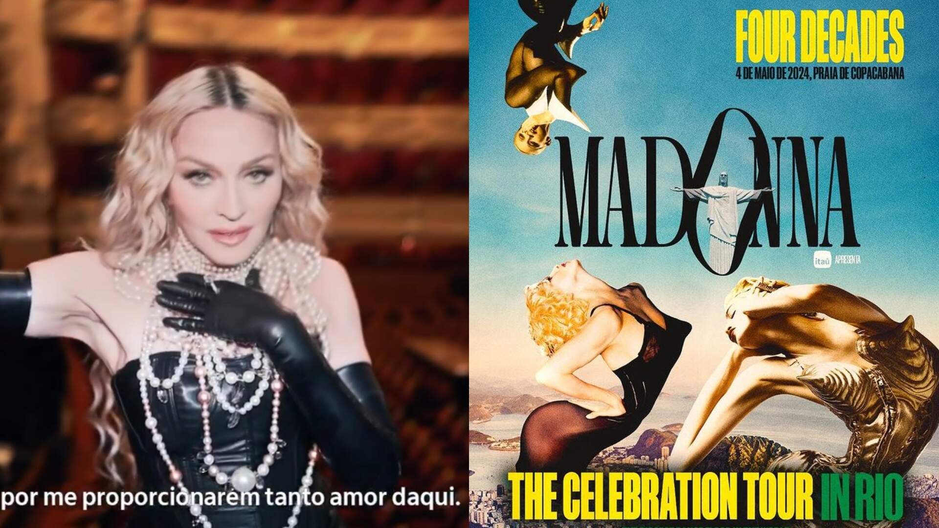 Madonna celebra show em Copacabana para fãs brasileiros após anúncio oficial