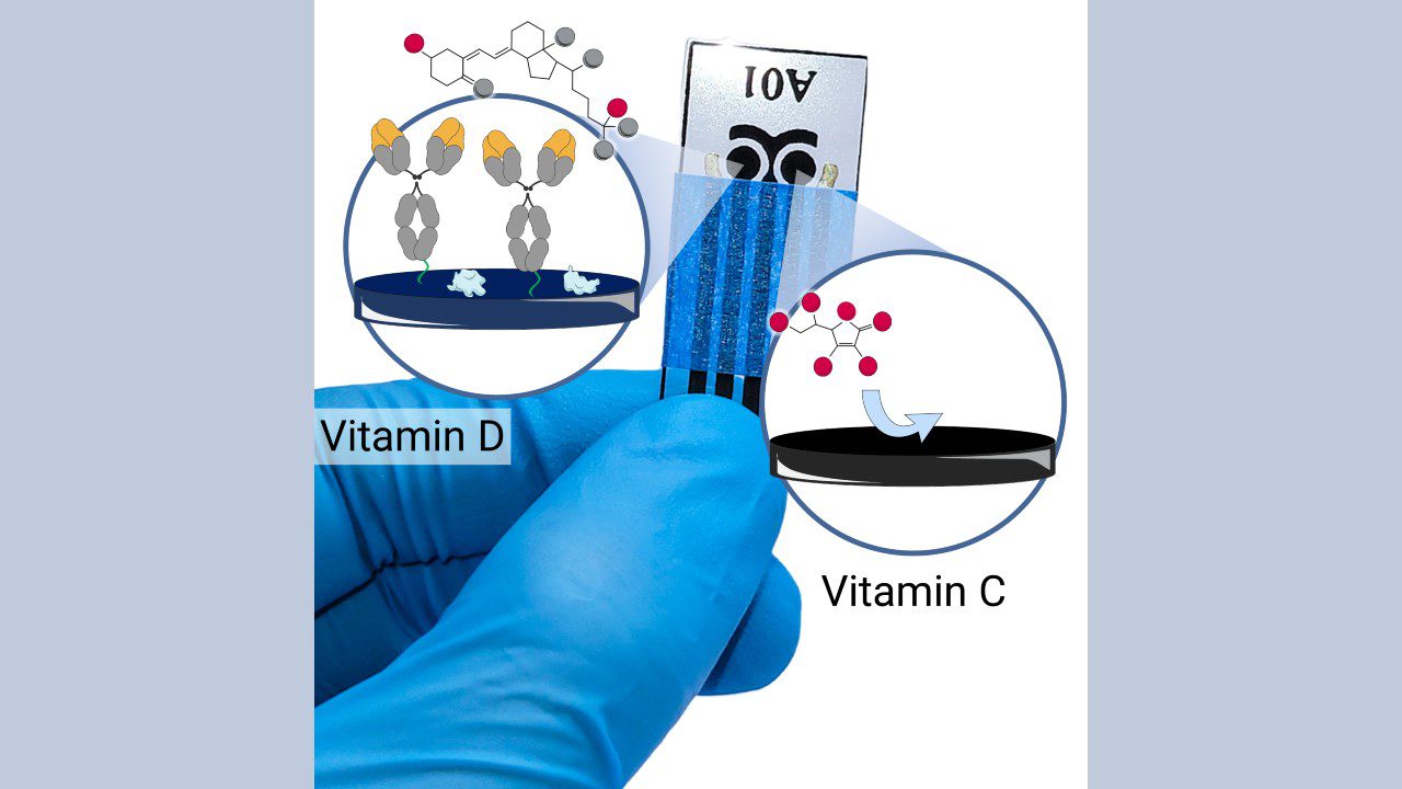 Chip bioeletrônico detecta vitaminas C e D na saliva em tempo recorde de menos de 20 minutos