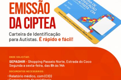 Prefeitura de Lauro de Freitas lança e inicia emissão da Carteira de Identificação da Pessoa com Transtorno Autista  (CIPTEA), na segunda-feira (15)