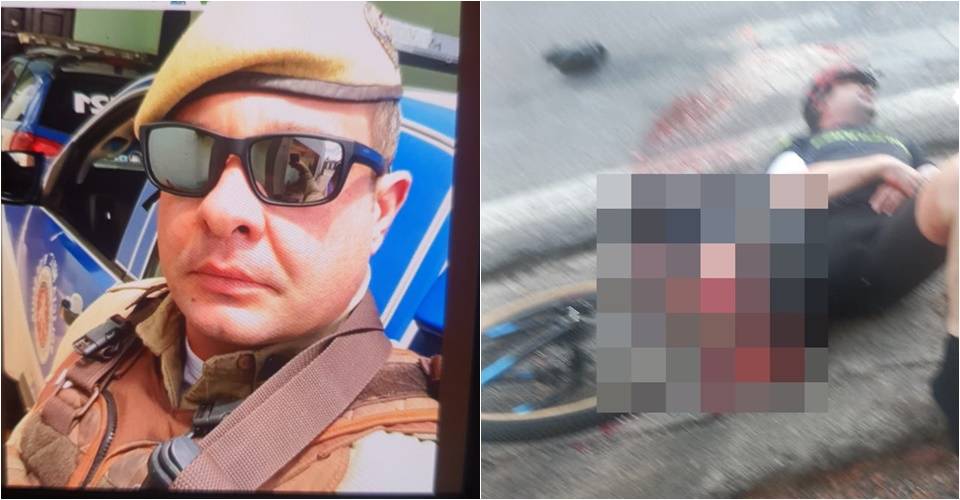 Policial perde perna e falece após ser atropelado pedalando; motorista foge