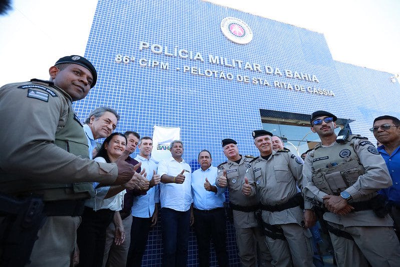 Inauguração das novas sedes da delegacia e do pelotão em Santa Rita de Cássia