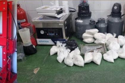 Polícia descobre laboratório com 100kg de cocaína em Monte Gordo