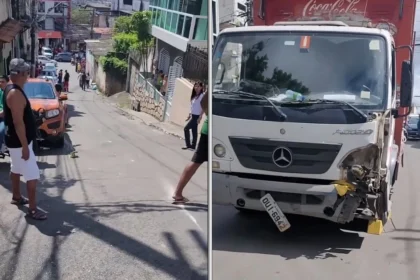 Caminhão Perde Freio e Desce Ladeira em Candeias