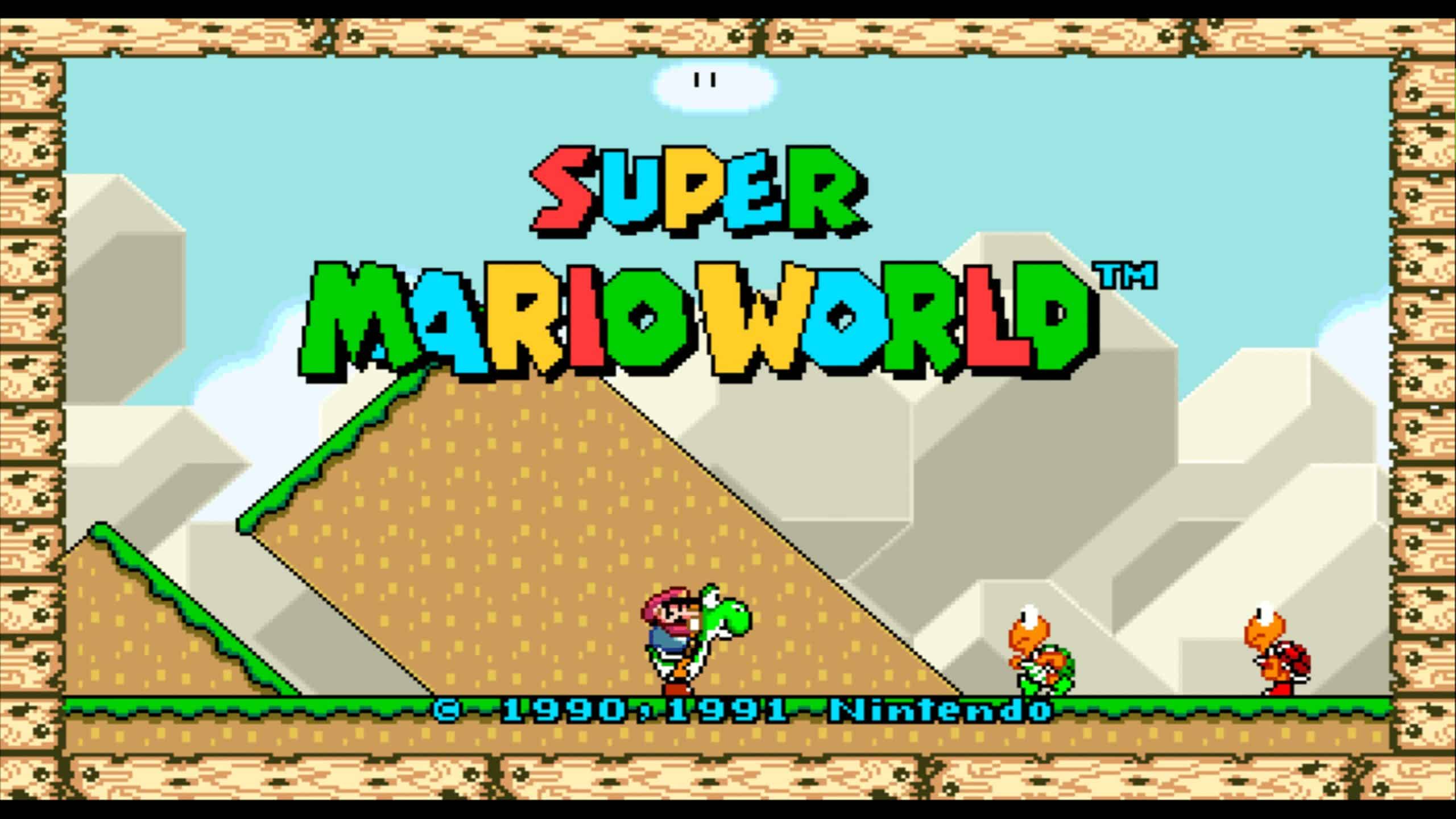 Tido como um dos melhores jogos de Super Nintendo, Mario World foi o primeiro lançamento para o videogame.