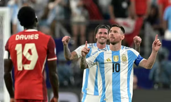 Argentina vence o Canadá por 2 a 0 e está na final da Copa América