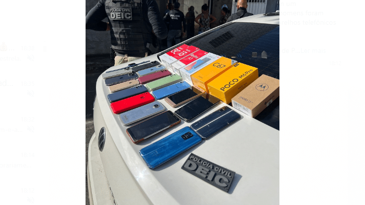 Quarteto preso em Camaçari por roubo de celulares