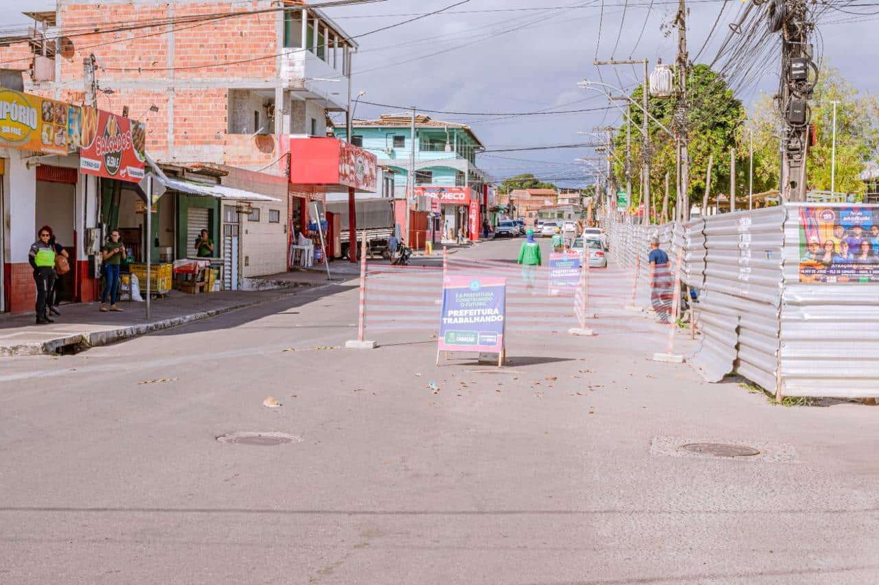 Rua da Praça da Gleba E interditada por 15 dias