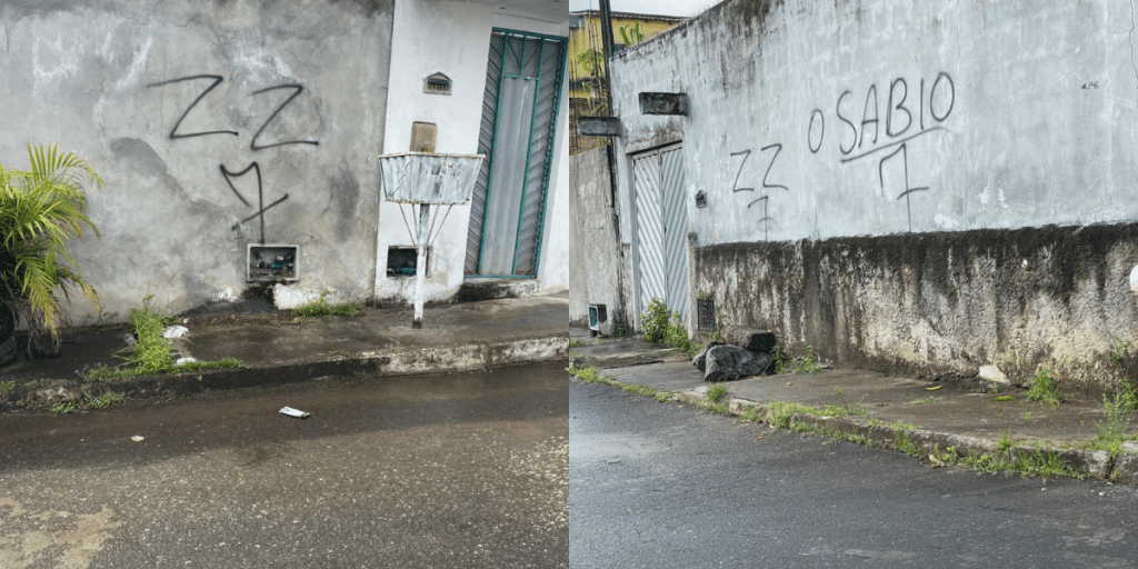 Katiara invade Parque São Vicente demarcando território com pichações