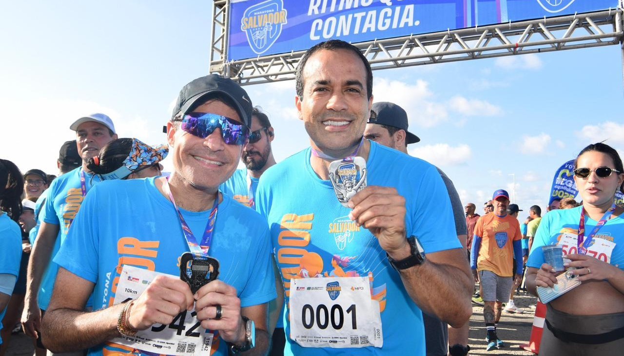 Bruno Reis comemora sucesso da Maratona Salvador e ressalta importância do evento para a economia