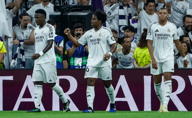 Endrick estreia na Champions com gol e vitória pelo Real Madrid