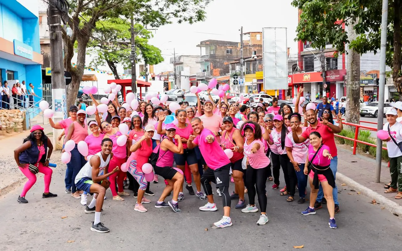 Candeias promove Caminhada Rosa e mutirão de exames no combate ao câncer de mama