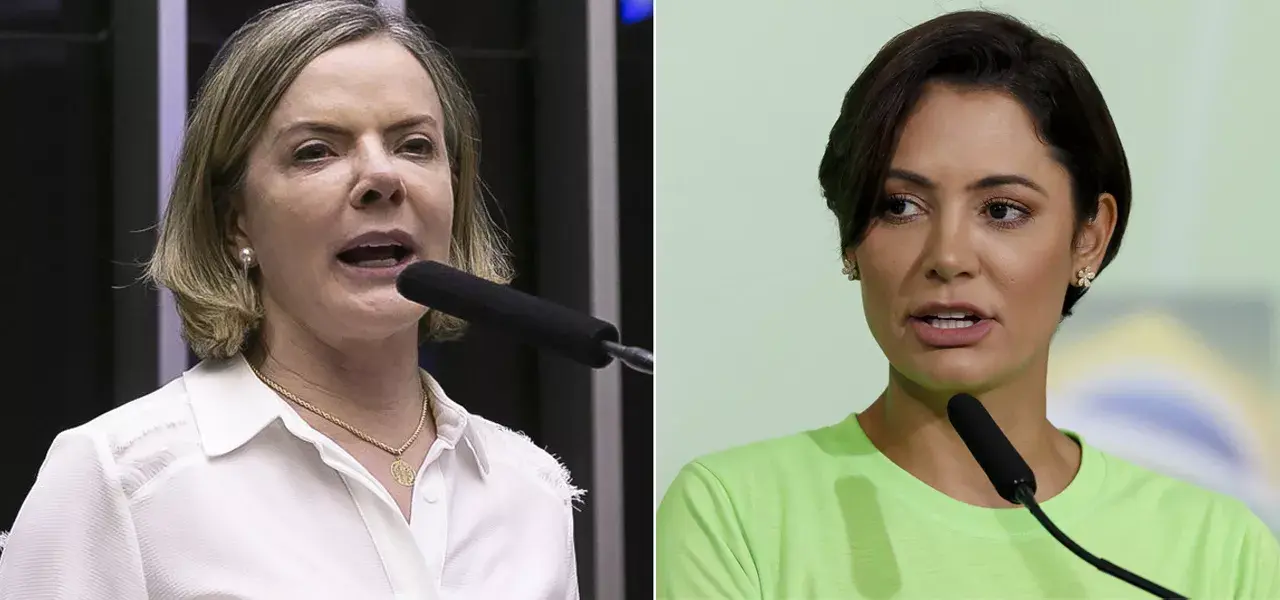 Gleisi Hoffmann critica declaração de Michelle Bolsonaro sobre "marido machão"