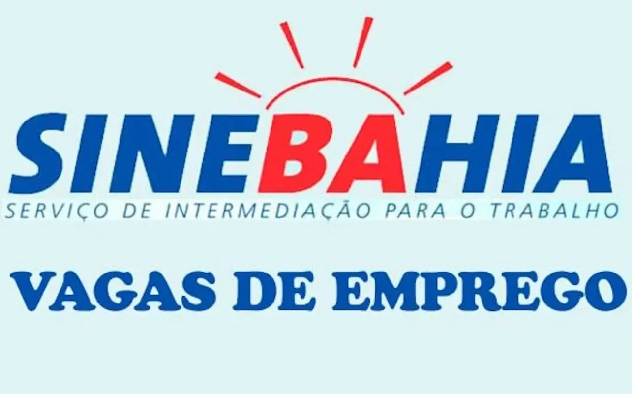 SineBahia anuncia oportunidades para Segunda-feira (07/10)