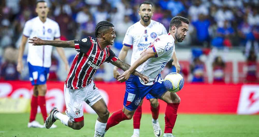 Bahia perde para o São Paulo por 3 a 0 na Fonte Nova