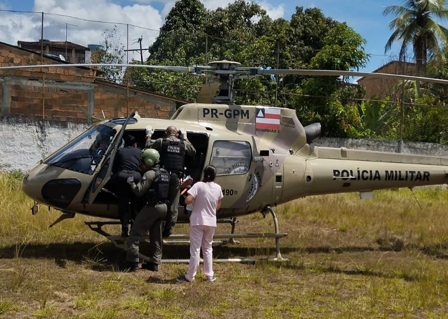 GRAER realiza transferência de Tenente da PM após acidente em São Sebastião do Passé