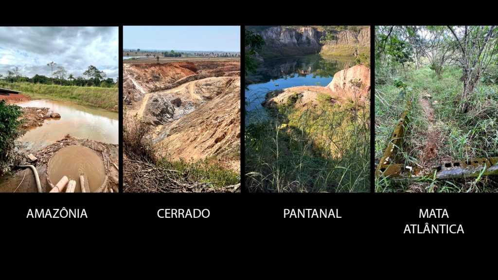 Garimpos ilegais de ouro: 3,5 toneladas de carbono por hectare e alta concentração de mercúrio no solo