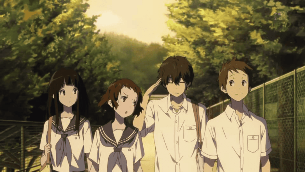 hyouka é um ótimo exemplo de anime slice of lfie