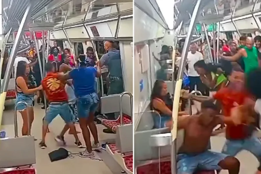 Confronto no metrô de Salvador durante Carnaval: caos na madrugada