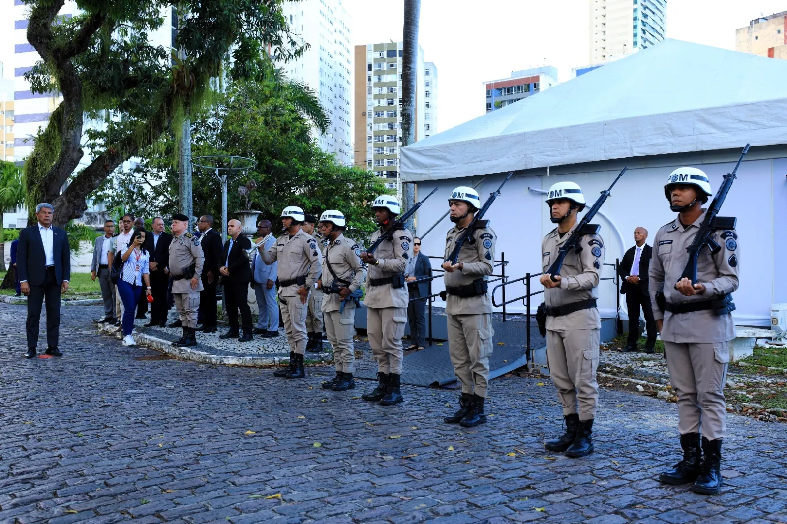 Nova sede do Batalhão de Pronto Emprego da PM em Salvador para o Carnaval